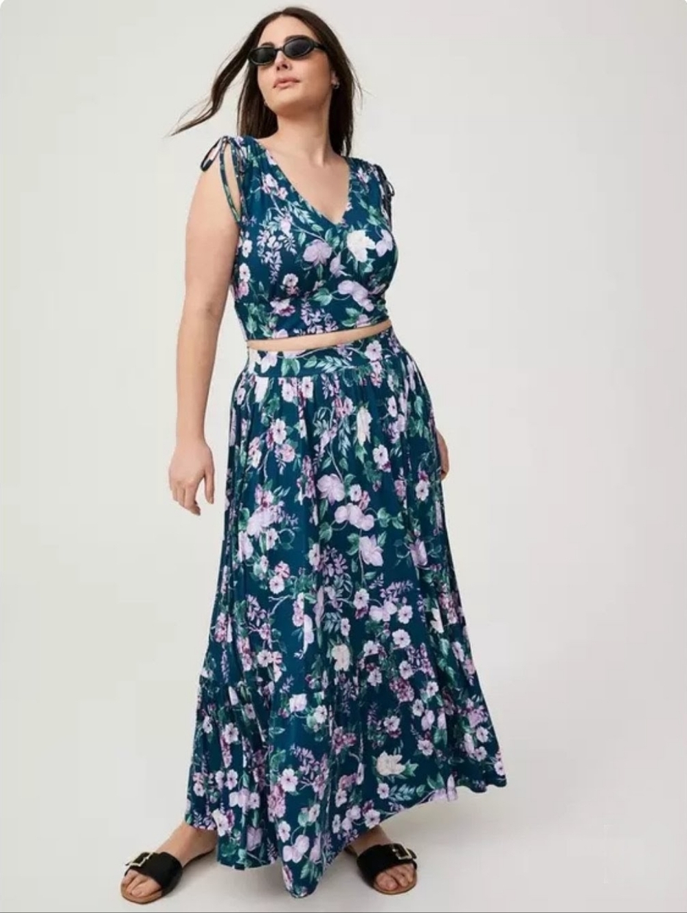 Torrid Crop Top Maxi Set